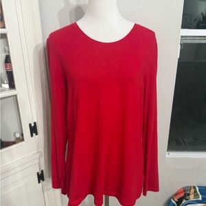 Amazon Essentials Red Women's Long-sleeve Top